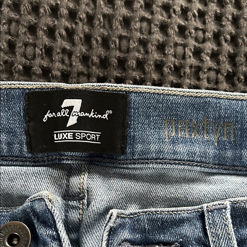 7 For All Mankind Luxe Sport Light Blue Denim